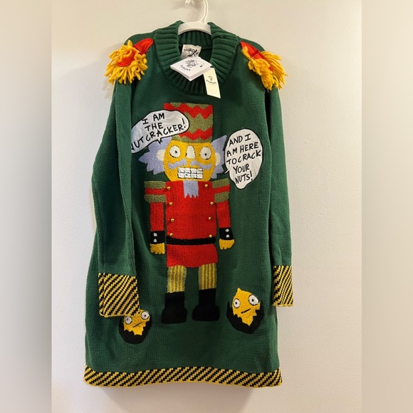 21. Dubgee Whoopi Goldberg Nutcracker Holiday Christmas Sweater NWT - Picture 13 of 16
